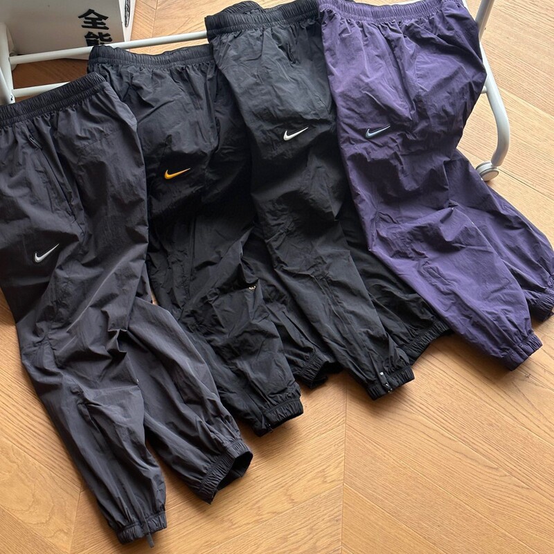 25 Overseas Popular Nk Co-Branded Noc Casual Pants Cross-Border Hook Silicone Small Label Printed Loose Couple Sports Pants