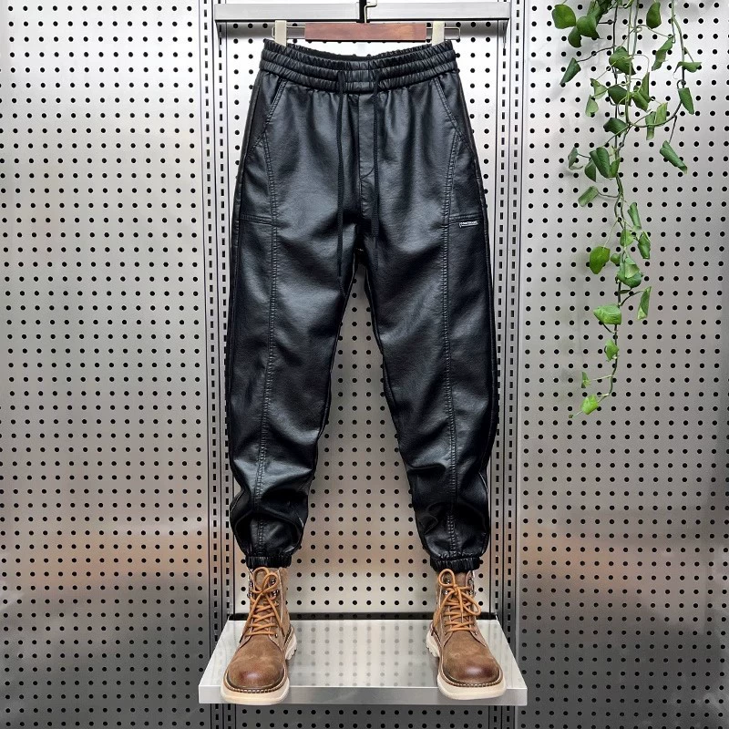 Windproof keep warm demi-season casual trousers