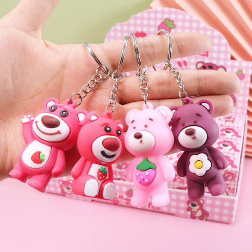 Strawberry Bear Keychain Blind Box Gift for Kids Children's Toy Gift for Kindergarten Poplar at Vendors and Supermarkets