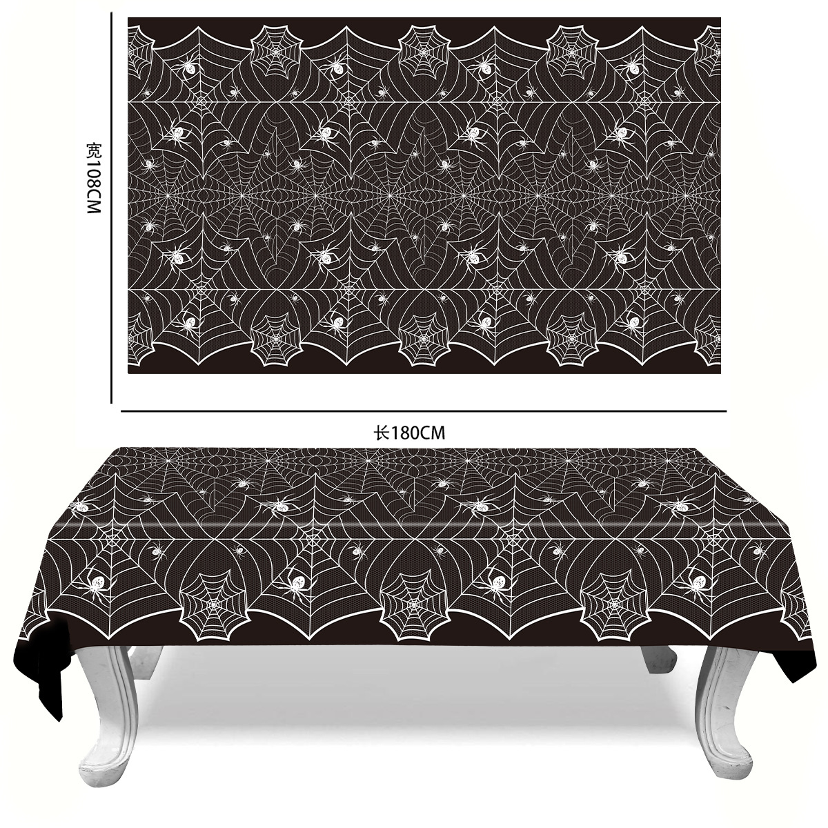 Mantel Desechable de Plástico para Fiesta de Halloween