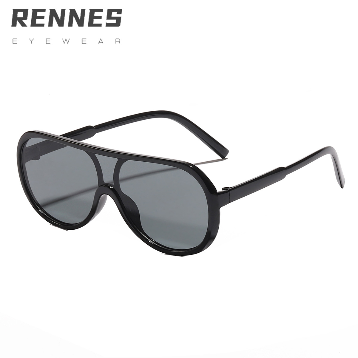 2023 gafas de sol para niños de una sola pieza marco grande estilo europeo y americano personalizado color caramelo gafas de sol para niños 3805