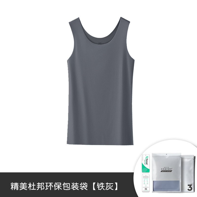 Nueva camiseta sin mangas de punto de cuello redondo con base modal de 60 piezas de doble cara para mujer, chaleco sin costuras de color sólido transfronterizo