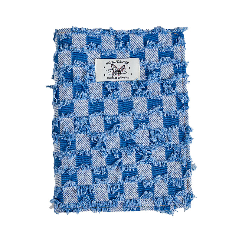 Nuevo álbum de fotos de hojas de vaqueros de 3 pulgadas cuatro cuadros diy amor bean tarjetas de almacenamiento en el viento de alto valor de tela tarjetas