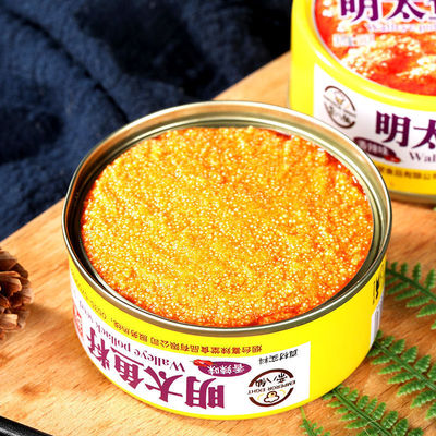 明太魚籽罐頭魚籽醬即食辣壽司材料熟食海鮮下飯菜拌飯醬零食小吃