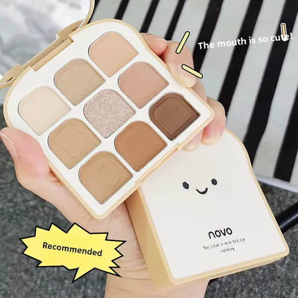 Make-up NOVO sunny soft magic toast eye shadow plate pearl matte fine shiny crystal earth color student party parity