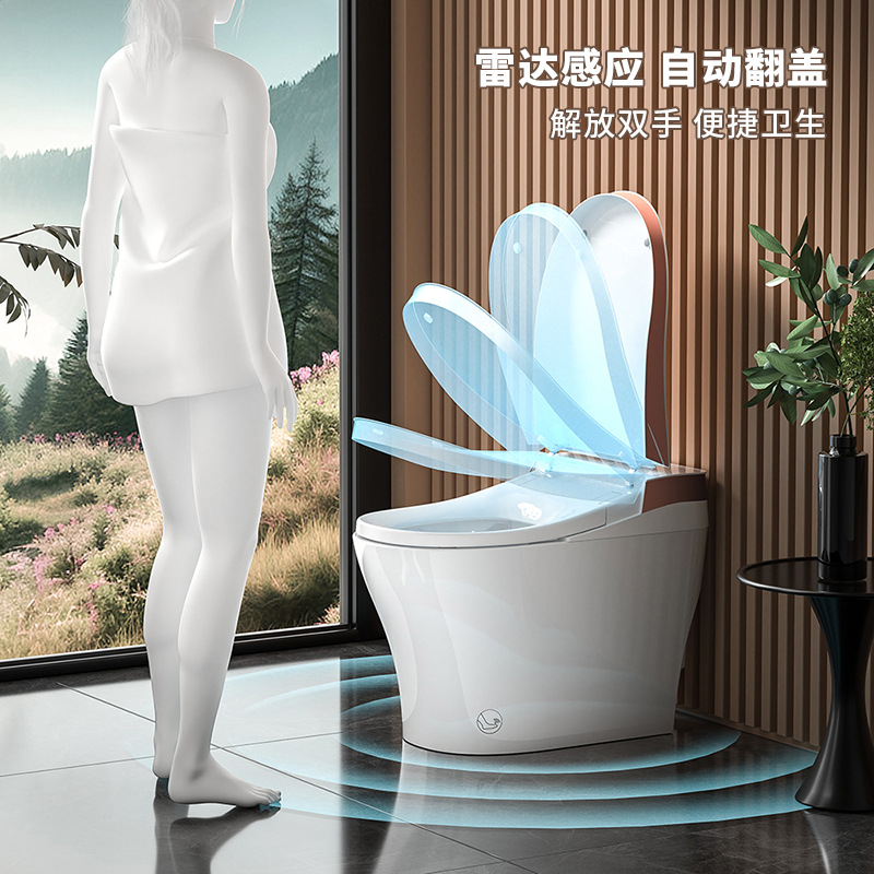 Chaozhou inodoro inteligente de bombeo espeso anti-spillación escudo de espuma anti-odor inodoro inteligente todo en uno ingeniería hotel mayorista