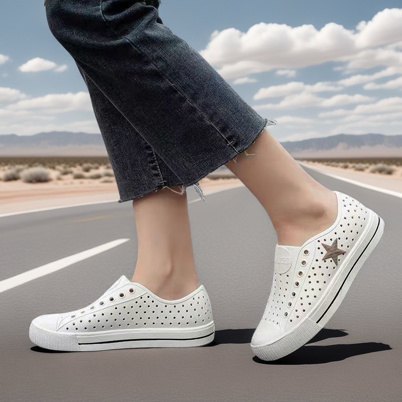 Summer Low-Top Unisex Rain Shoes, Stylish Couple's Clogs, Hollow Shallow Casual Shoes, Couple's Casual Shoes