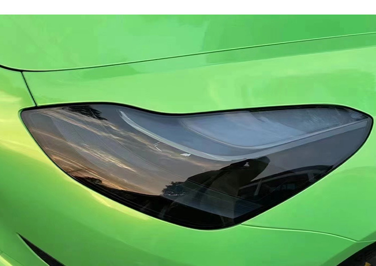 Car Headlight Film Tpu Protective Film Light-Controlled Color-Changing Film Anti-Scratch Tpu Film Car Wrap Smoked Tail Light Film Front Headlight