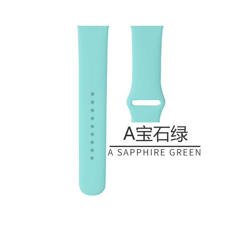 Silicone watch strap (Apple compatible), generations 1–9/SE, standard & extended, multiple colors