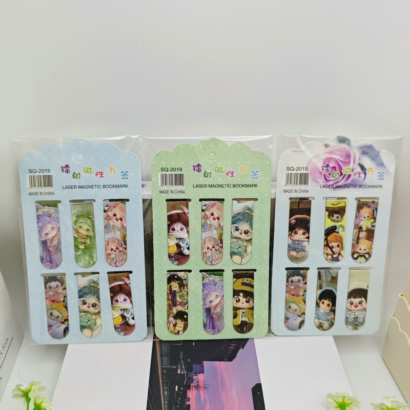 网红新款浪浪山小妖怪6入镭射磁性书签可爱小猪妖可夹磁吸书签批|undefined
