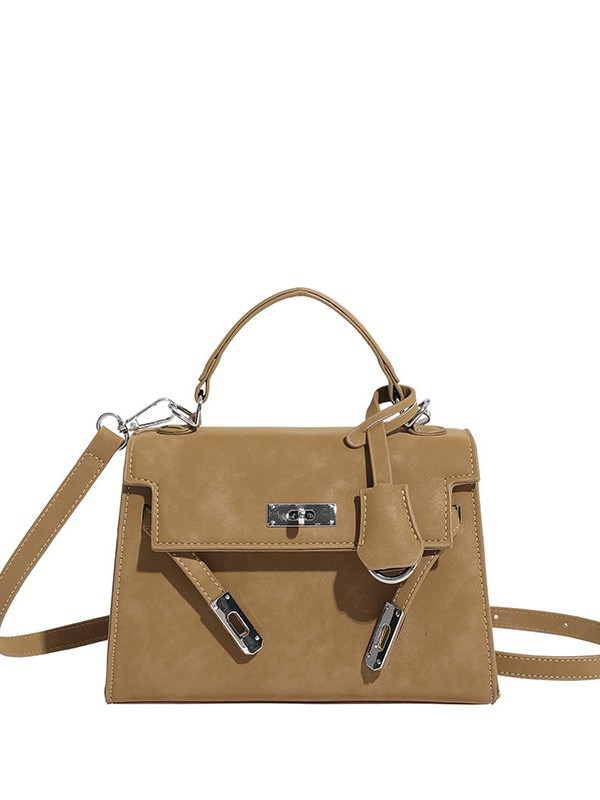 Bolso de mujer 2025 nuevo cross-border de seda retro mochila de textura alta extranjera Kelly bolso de mano pequeño