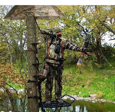户外猎人伞打猎雨伞迷彩树桩树屋伞狩猎隐藏折叠伞丛林树林雨伞