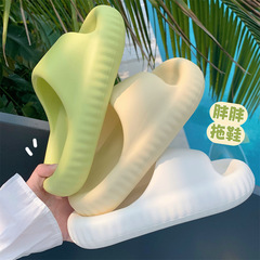 Women's Summer Casual Simple Thick-Soled EVA "Squishy" Feel Flip-Flops – Fashionable, Internet-Famous, Solid-Color New Arrival Home Slippers