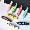 Cute hairgrip with letters, hair accessory, metal pencil, hairpins, matte bangs, Korean style, new collection, internet celebrity