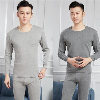 Buy one, get one free, pure cotton men's autumn clothes, autumn trousers set, teenagers' underwear, cotton sweater, velvet and thickened thermal underwear