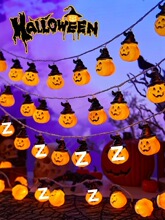 万圣节南瓜灯年串灯diy布置饰品儿童装饰幼儿园道具装扮摆件