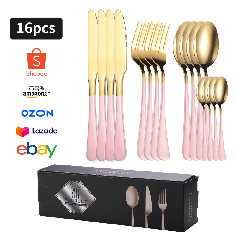 핑크 골드 E 박스 16PC