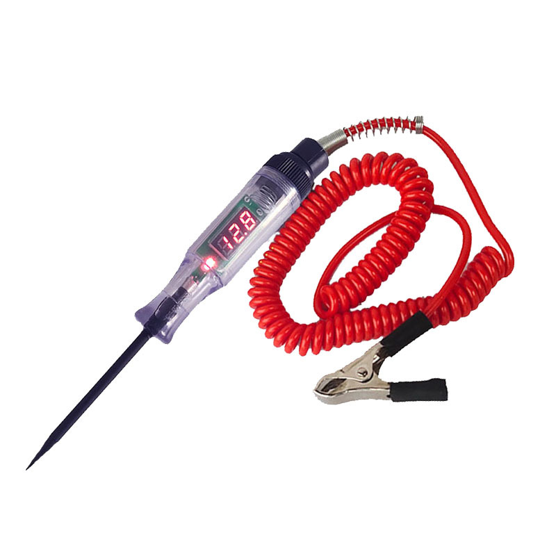 Prueba especial de reparación de automóviles Pluma Pantalla Digital prueba de voltaje del coche lámpara de prueba pluma prueba de Circuito del coche lámpara escrita