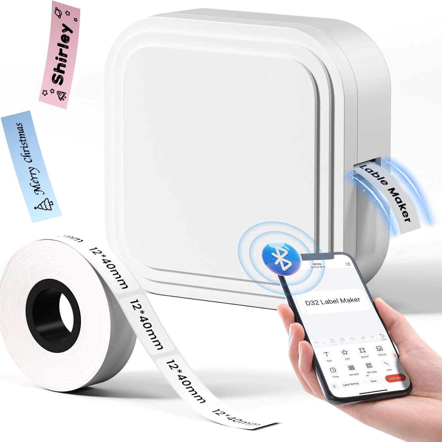 Портативный мини-принтер Phomemo, ручной для мобильного телефона, Bluetooth, для международной торговли