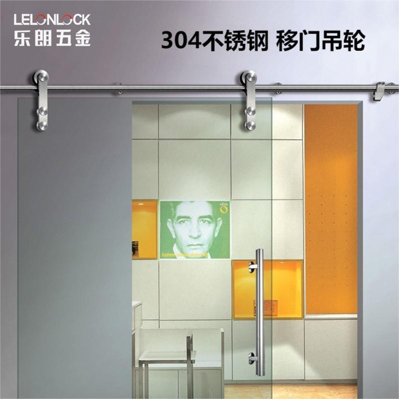 Polea colgante de puerta corredera de vidrio americano personalizado de acero inoxidable 304 rueda colgante de puerta corredera de vidrio de ducha hardware de puerta corredera