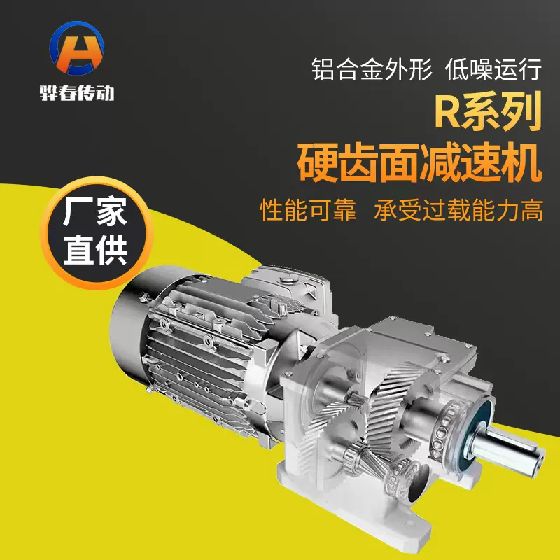 RSKF齿轮减速机硬齿面斜齿轮螺旋锥齿卧式减速机箱传动同轴减速器