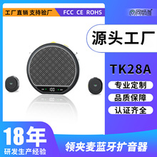 工厂直销 无线小蜜蜂扩音器导游专用领夹式双麦便携防啸叫扩音器