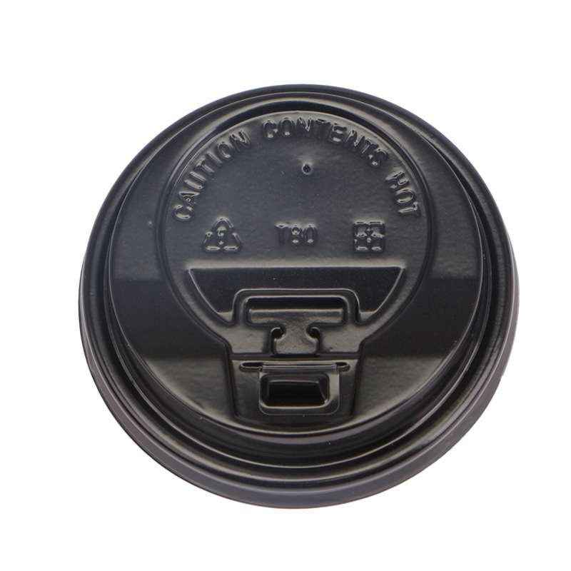 Venta directa de fábrica en stock 90 calibre cubierta dividida taza de papel de café desechable 90 calibre sentido avanzado cubierta de inyección en forma de U