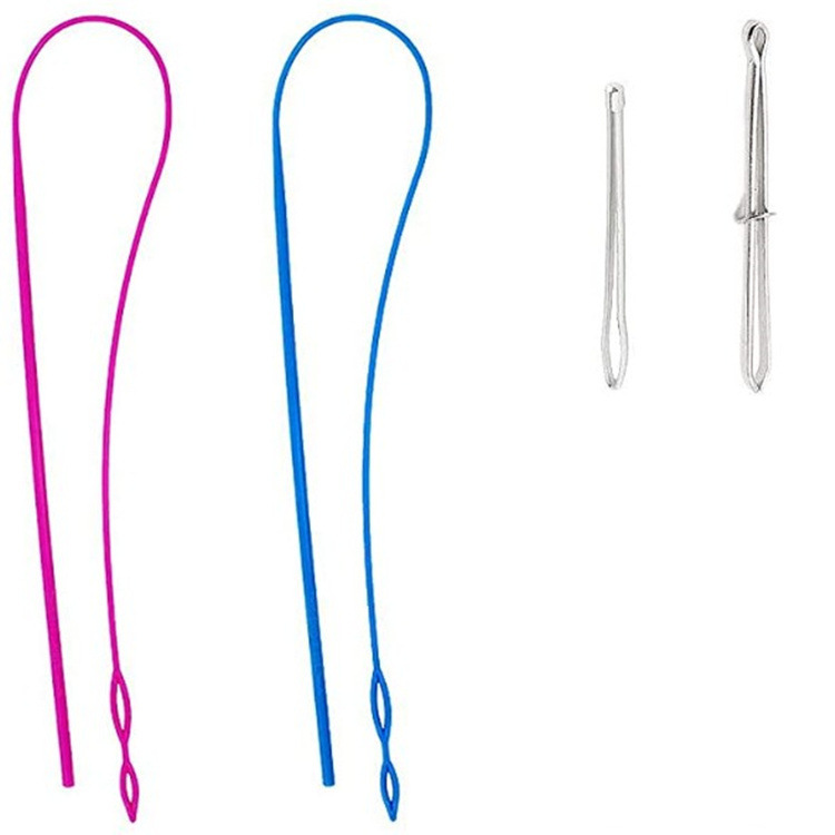 Práctico bricolaje para uso diario en el hogar (redondo, plano) traje de acero inoxidable suministros de costura enhebrador