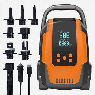 Outdoor Camping Car Inflatable Pump Hava nasosu - car-cable-lithium-battery-dual-use-model