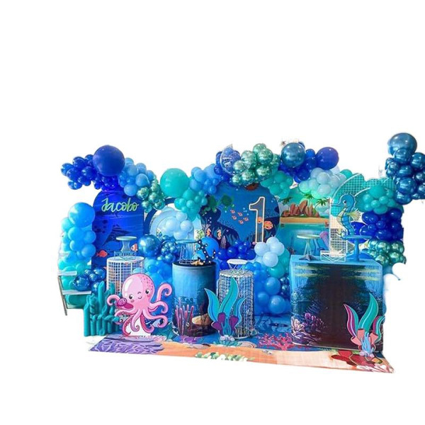 Blue metal marine children's balloon for boys