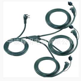 美规电源线美规一分三延长电源线美规插头美式电源线延长线