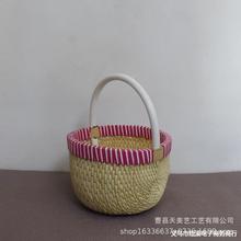 柳编收纳筐篮筐 采摘篮子提篮 喜铺百岁礼笸箩提篮垸子笆斗伴手礼