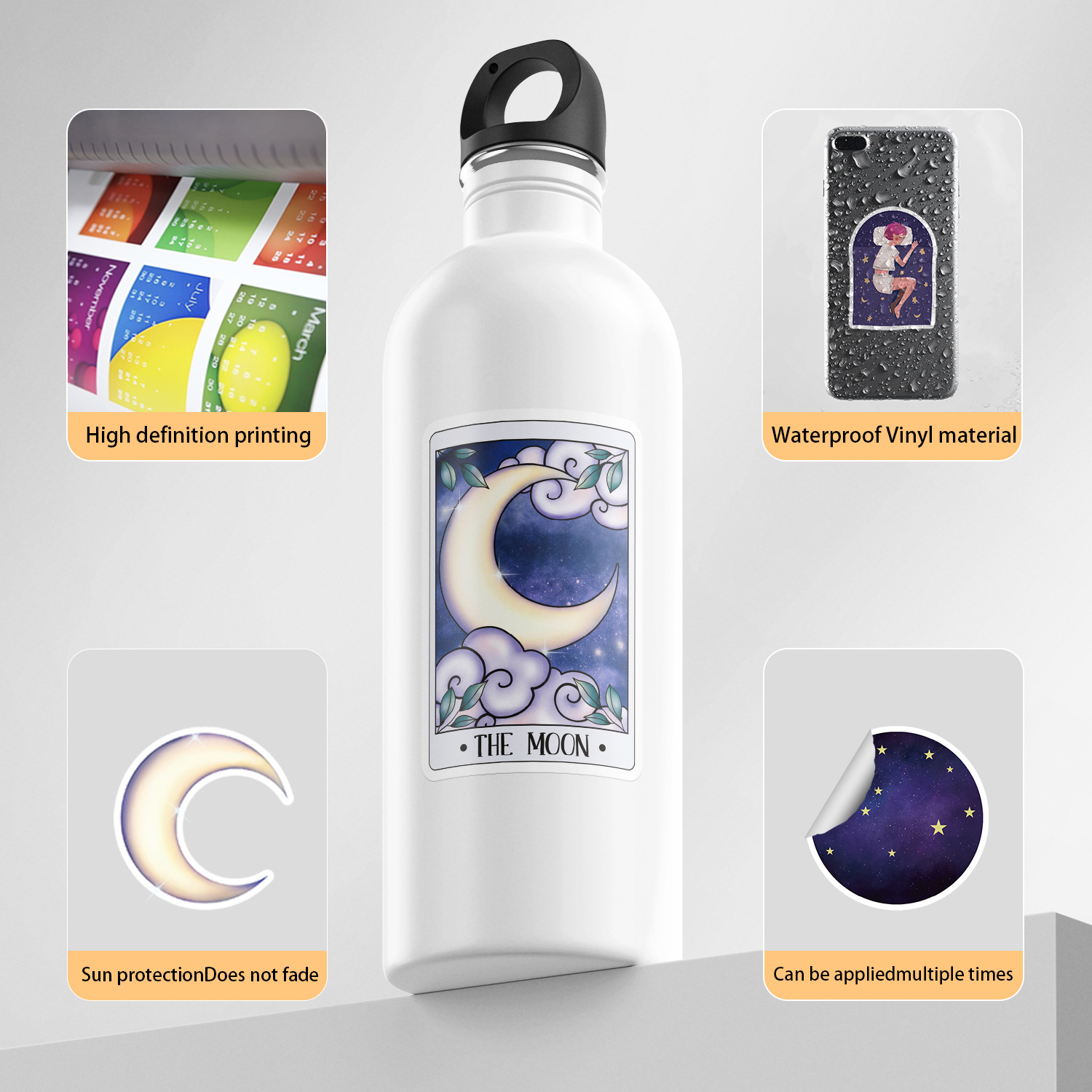 50 piezas de pegatinas de graffiti mágico para teléfono móvil taza de agua computadora pegatinas decorativas pegatinas impermeables de dibujos animados para niños al por mayor