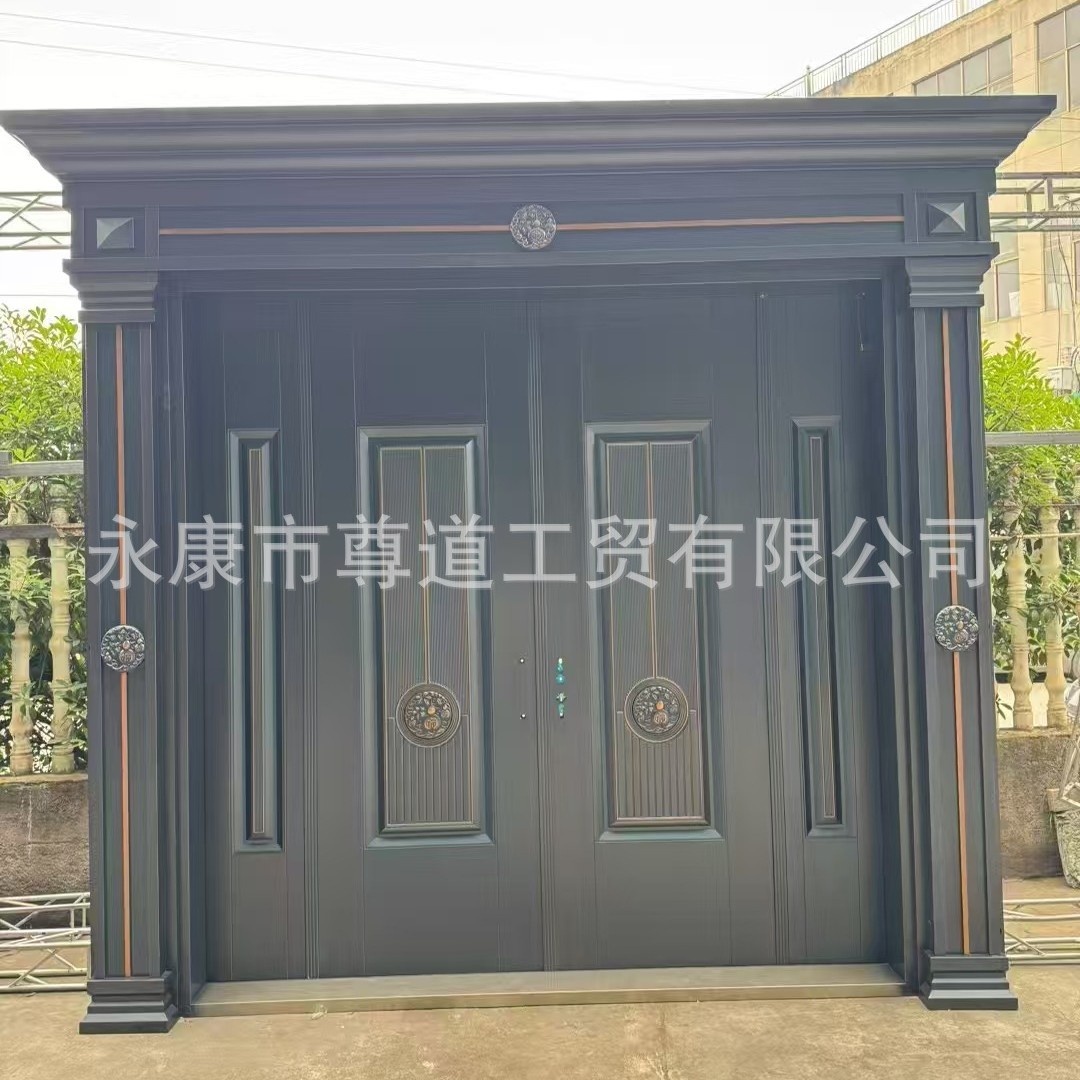 批发湖北恩施锌合金别墅大门利川农村入户大门郧西自建房四开大门