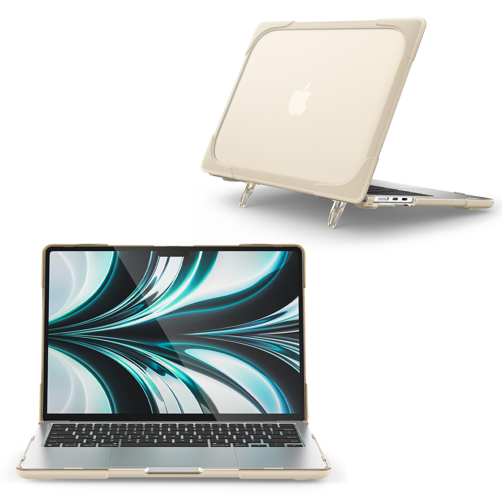 2022适用MacBook air笔记本电脑保护壳苹果Air13.6磨砂保护套跨境