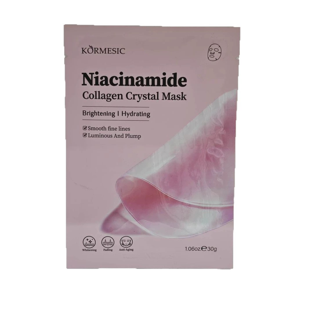 Transfronterizo KORMESIC máscara de cristal de colágeno de nicotinamida máscara facial hidratante comercio exterior al por mayor