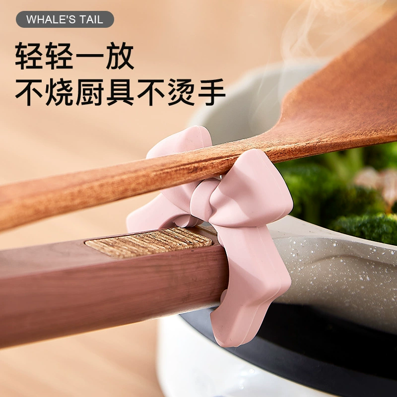Силиконовый держатель для лопаточки, бытовая кухонная ложка с защитой от проливания, кухонная утварь, держатель для лопаточки, мобильная стойка для хранения