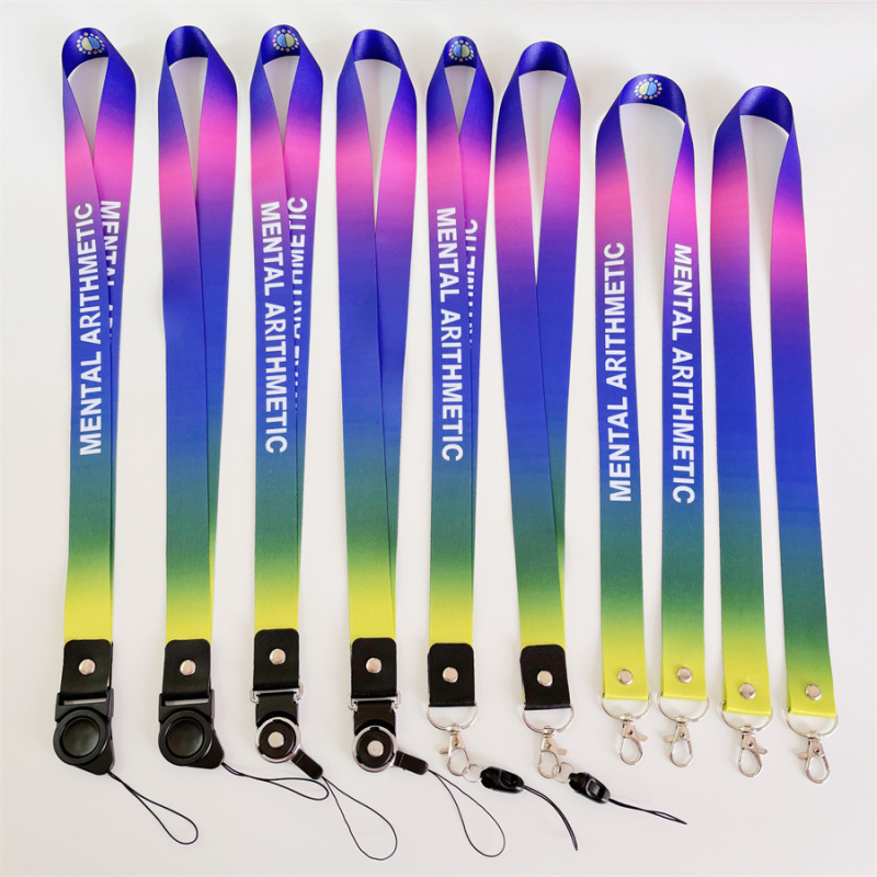 Creative Two-In-One Mobile Phone Lanyard Second Generation Detachable Rotating Long Lanyard Id Lanyard Hanging Neck Dual-Purpose Lanyard