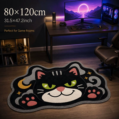 Avtomobil döşəmə paspasları | skin-friendly, suitable for bedrooms and bathrooms, and - 93gyg-cute-animals-no2-8-4060cmskin-friendly-imitation-cashmere