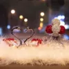 Red diamond swan+red and white drill ball bottle+feather pad