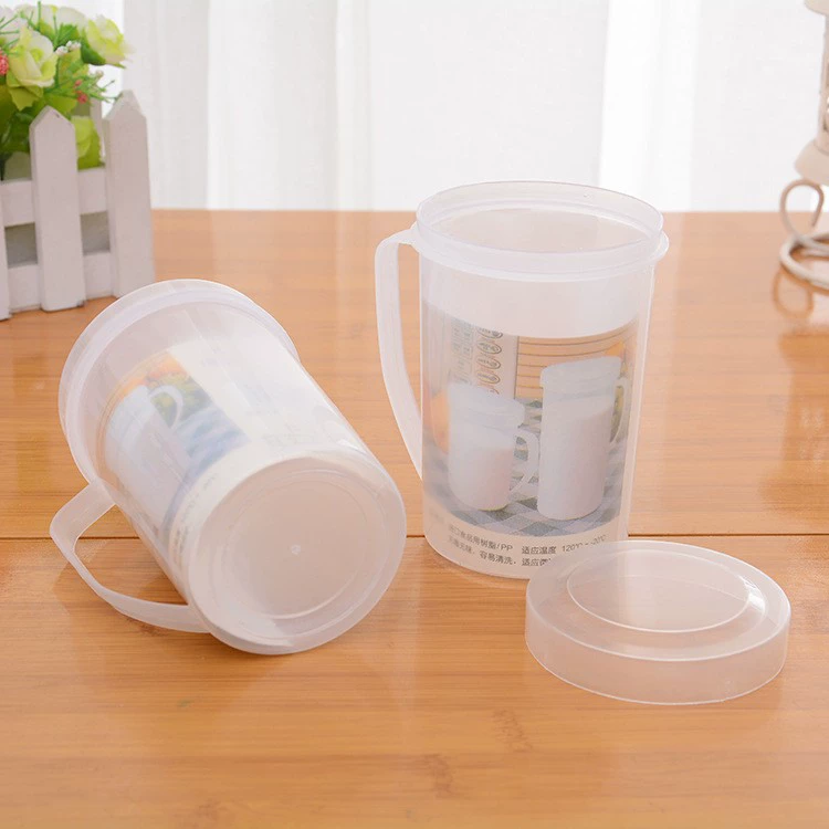 Оптовая микроволновая чашка молока чашка с крышкой чашка пластиковая чашка чашка рот