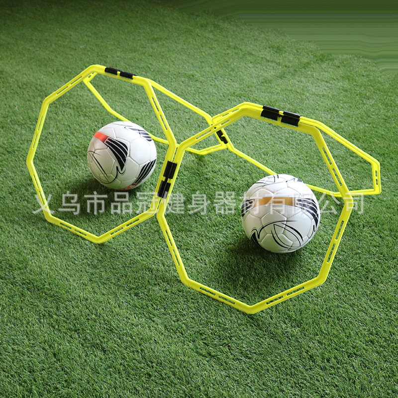 Equipo de entrenamiento de fútbol Anillo de agilidad hexagonal anillo de entrenamiento multifuncional anillo de cuerpo equipo de entrenamiento de baloncesto