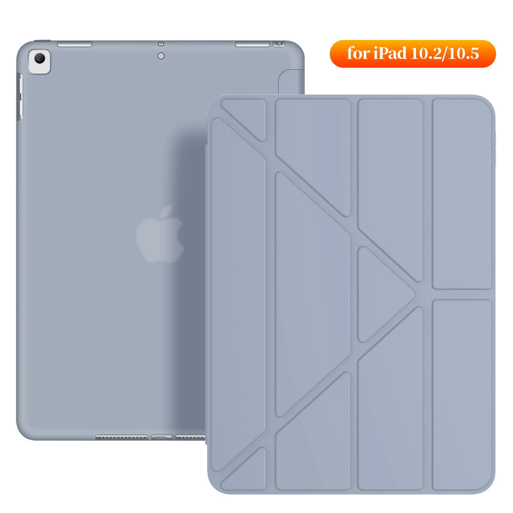 Чехол для планшета (Apple) iPad Pro 10.5 — мягкий TPU корпус, кожаный крышка, встроенная подставка, защита от падения