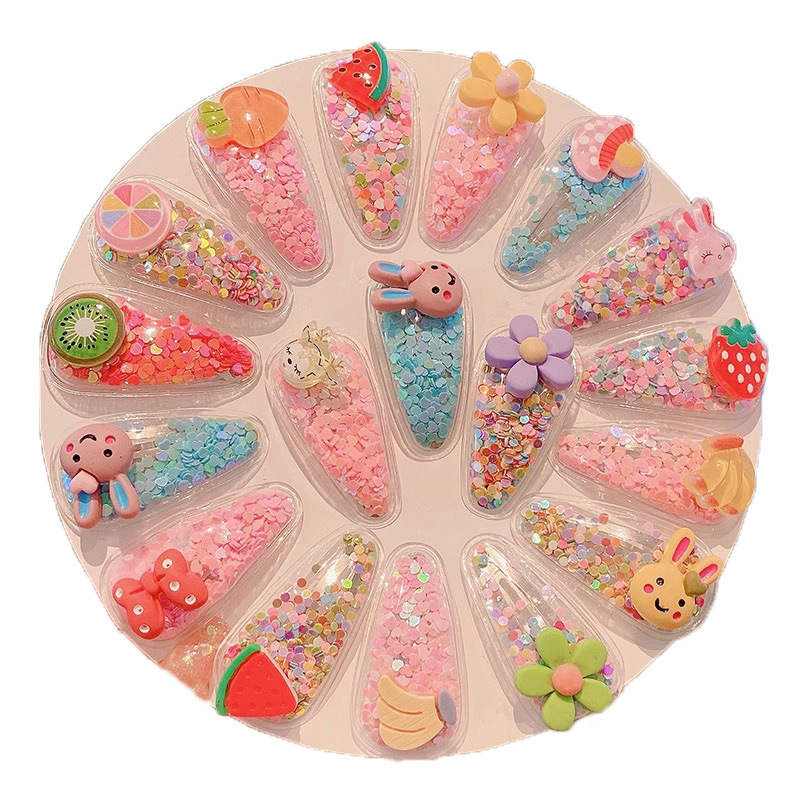 Bebé súper lindo clip tocado fruta de los niños pequeño clip horquilla rota de la niña linda verano Bangs horquilla accesorios para el cabello