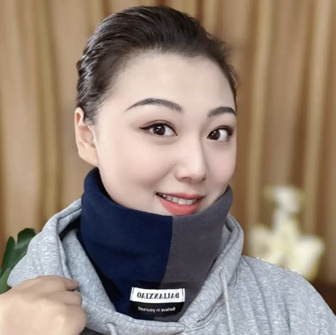 Mascarilla de Cuello Multifuncional para Ciclismo de Otoño/Invierno para Hombres, Acolchada, a Prueba de Viento, con Orejeras