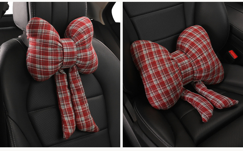Retro Plaid Simple Breathable Four-Season Car Seat Cushion Suitable for Audi A3 A4L A5L Q3 Q5L Q2