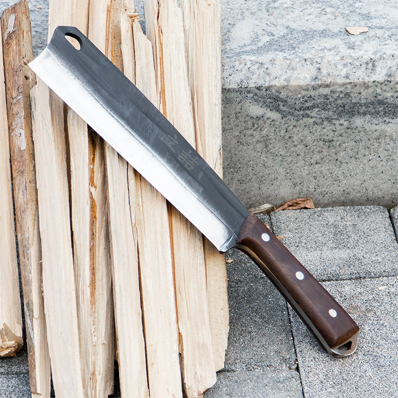 Бытовой мачете, кованый нож из марганцевой стали, сельскохозяйственный нож для колки дров, уличный нож для валки деревьев, большой старомодный нож для резки бамбука, серп