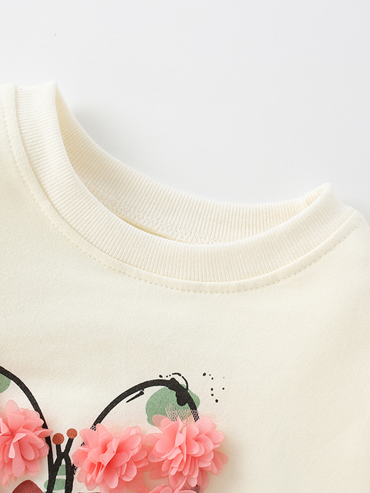 Malwee niñas suéter de otoño para niños europeos y estadounidenses de estilo extranjero niñas de cuello redondo de manga larga ropa infantil camisa casual