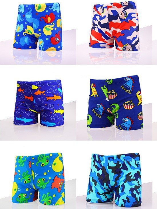 Cartoon children's fashionable design cute trousers for swimming
