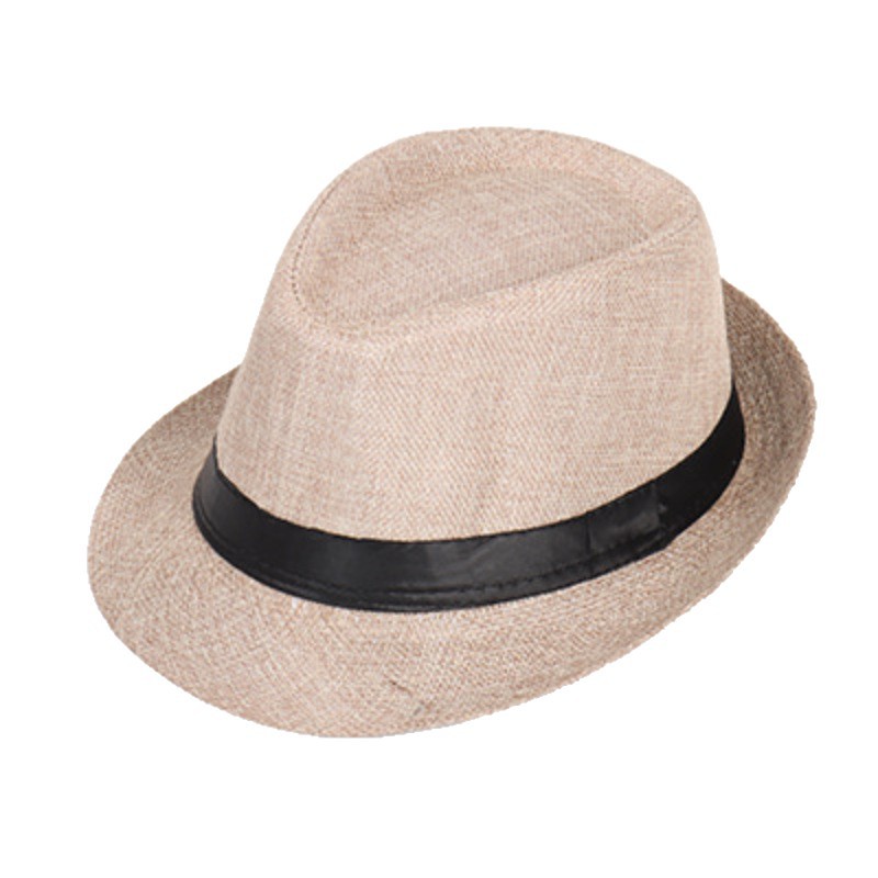 Vintage Panama Sun Hat For Men, Stylish Seaside Straw Fedora_voghion.com